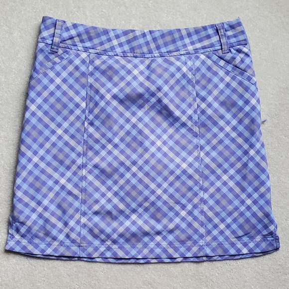 AUR lavender check golf/tennis skirt size 2 - Picture 1 of 7